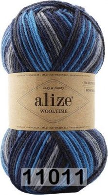 ALIZE WOOLTIME (11011); 75% шерсть супервош, 25% полиамид; 100 г / 200 м